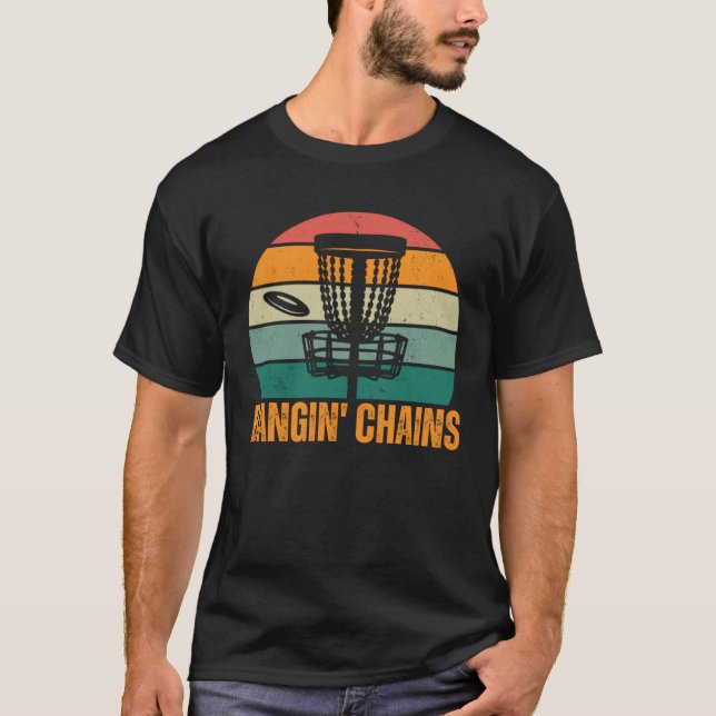 Camiseta Bangin Chains Basket Frisbee Throwing Disc Golf (Frente)