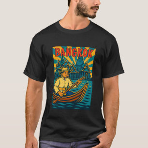Camiseta Bangkok Tailândia Viagem Retro Cômico Bangkok Lemb