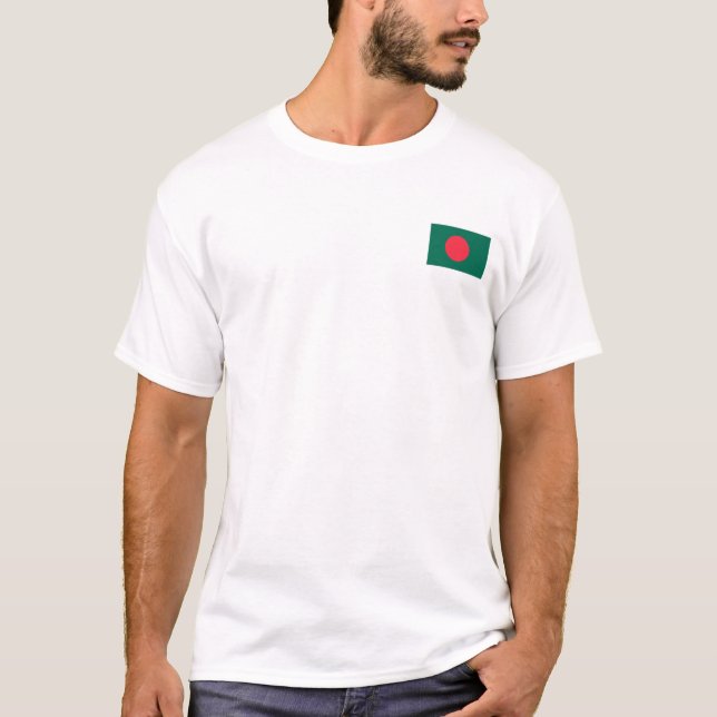 Camiseta Bangladesh Flag T-Shirt, Patriotic T-Shirts, (Frente)