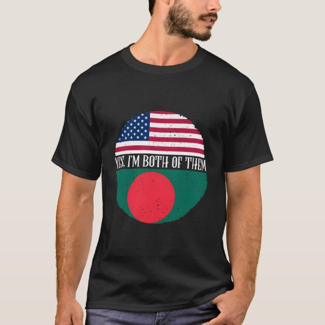 Camiseta Bangladesh Shirt American E Bangladesh Flags Bo (Frente)