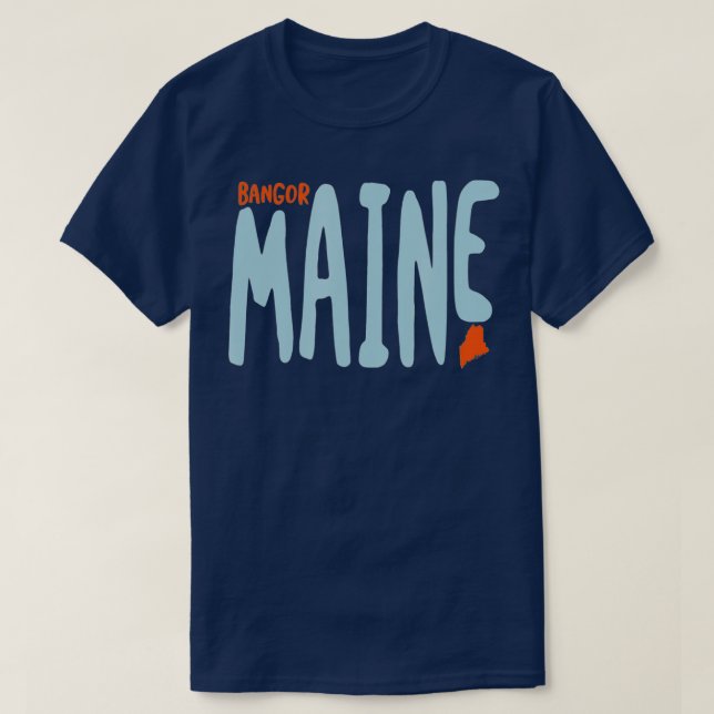 Camiseta Bangor Maine ME Maine Souvenir (Frente do Design)