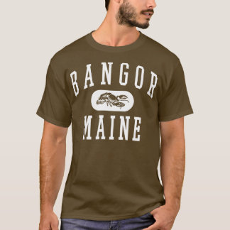 Camiseta Bangor Maine Retro Varsity White