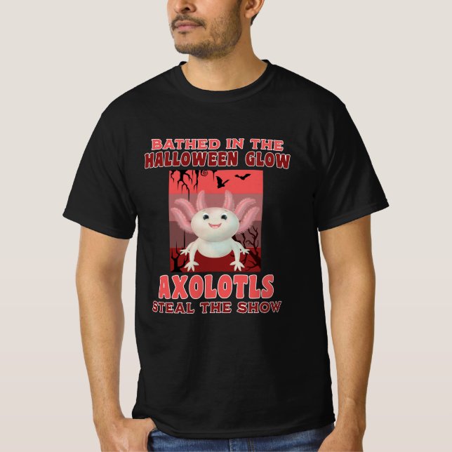 Camiseta Banhado No Roubo De Axolólitos Brilhantes De Hallo (Frente)