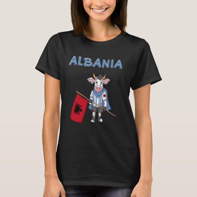 Camiseta Banheira albanesa albanesa (Frente)