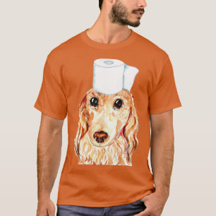 Camiseta Banheiro de cão Dachshund Pintura 2
