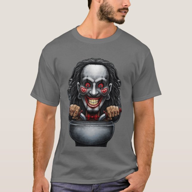 Camiseta Banheiro de horror Monster 11 rapaz (Frente)