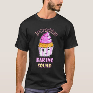 Camiseta Banho de Cupcake de Muffin de Baking Squad