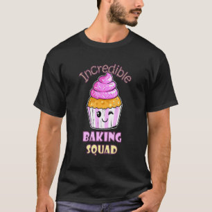 Camiseta Banho de Cupcake de Muffin de Baking Squad