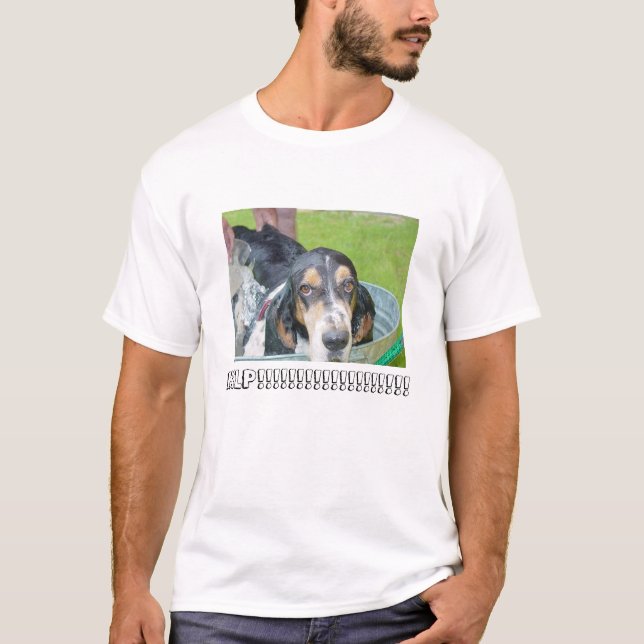 Camiseta Banho do cão do Bassett (Frente)