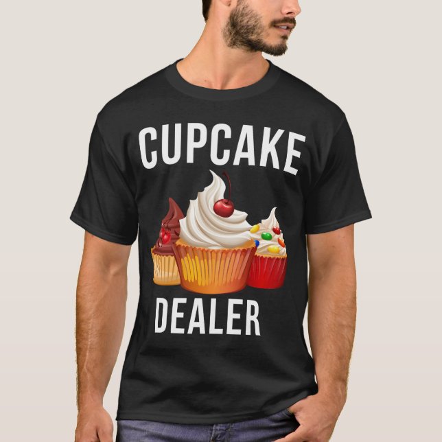 Camiseta Banho-pastelaria cupcake Dealer (Frente)