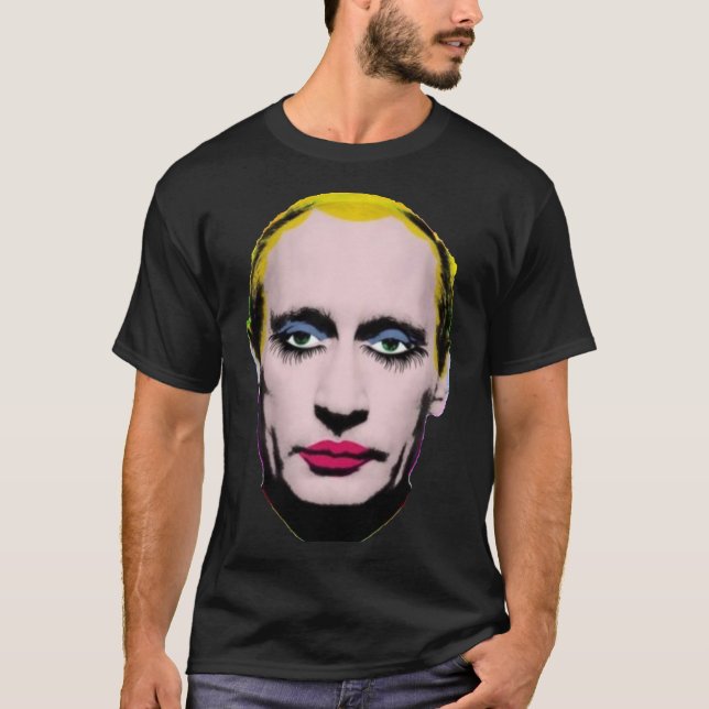 Camiseta Banido na Rússia Putin em Drag Classic T-Shirt (Frente)
