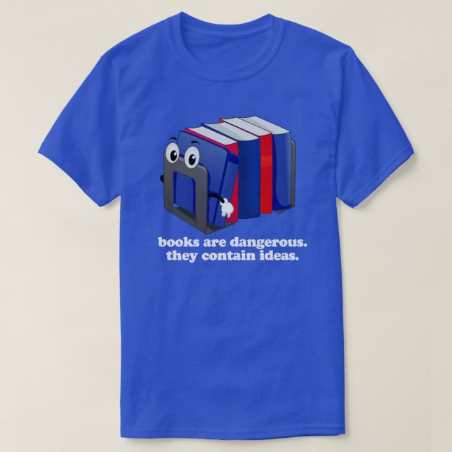 Camiseta Banir Bigots Não Livros (Frente do Design)
