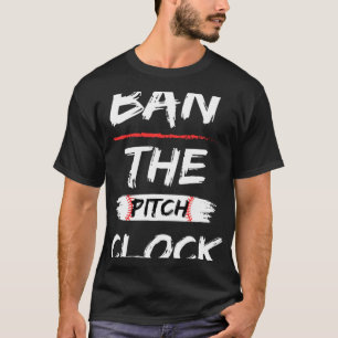 Camiseta Banir o relógio de distância no baseball Mostre se