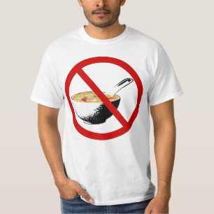 Camiseta banir sopa de barbatanas de tubarão