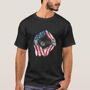 Camiseta Banjo America Flag Bluegrass