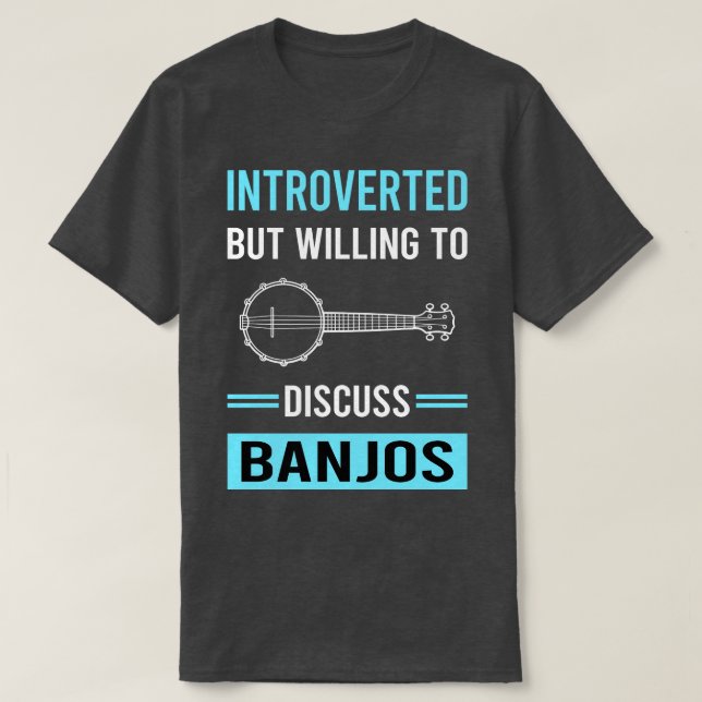 Camiseta Banjo Banjoist Apresentado (Frente do Design)