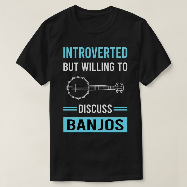 Camiseta Banjo Banjoist Apresentado (Frente do Design)