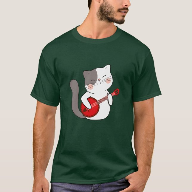 Camiseta Banjo Cat friends (Frente)