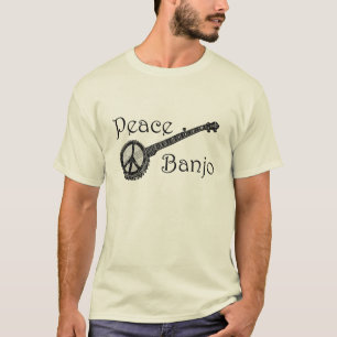 Camiseta Banjo com o sinal de paz