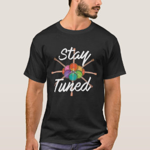 Camiseta Banjo do Gráfico do Retro Retro Permanente Ajustad