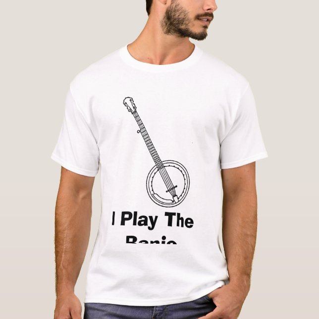 Camiseta BANJO, eu jogo o banjo (Frente)