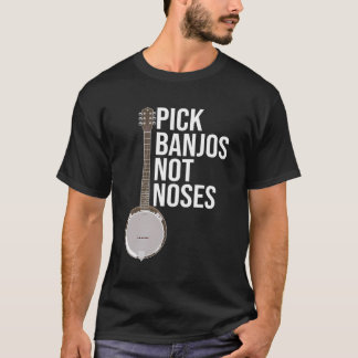 Camiseta Banjo Gift Engraçado Slogan Bluegrass Design