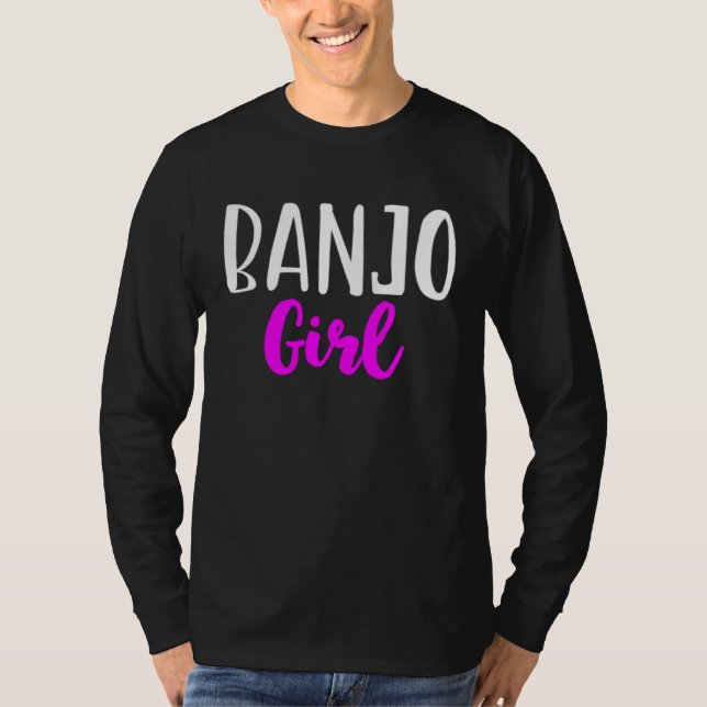 Camiseta Banjo Girl Player Women  Cute Banjoist (Frente)