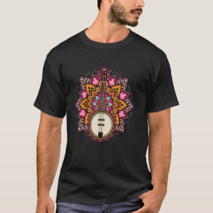 Camiseta Banjo Mandala Música Genial Músico Músico País B