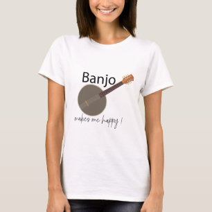 Camiseta Banjo Me Faz Feliz