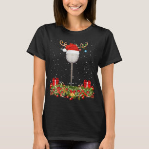 Camiseta Banjo Music Lover Xmas Gift Santa Hat Banjo Cristo