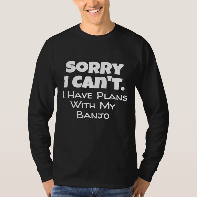 Camiseta Banjo Para Jogadores E Música (Frente)