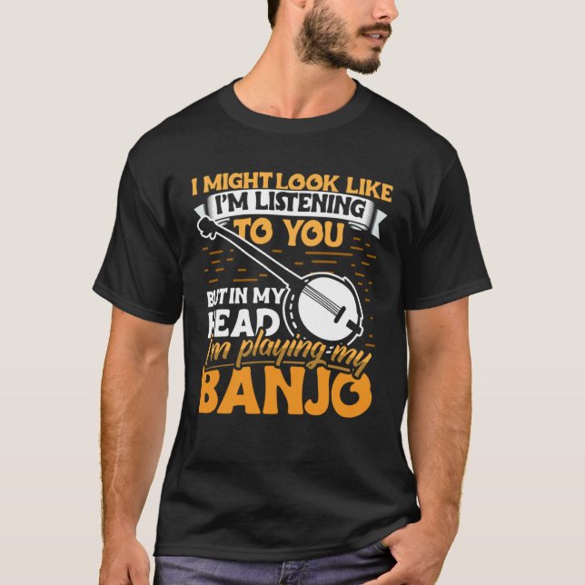 Camiseta Banjo Player Apparel Instrument for Men Women (Frente)