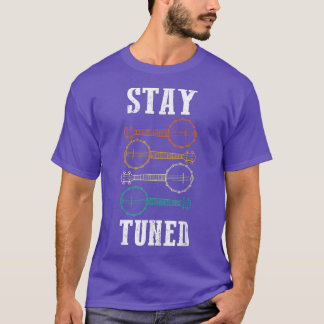 Camiseta Banjo Player Bluegrass Folk Music Retro Stay Tun