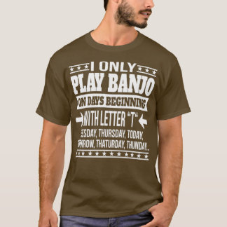 Camiseta Banjo Player Cool And Funny Gift