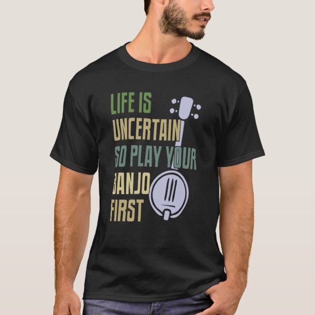 Camiseta Banjo Player Retro Style (Frente)