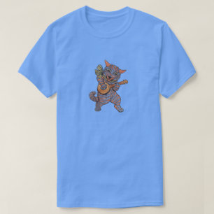 Camiseta Banjo Playing Cat