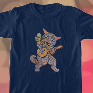 Camiseta Banjo Playing Cat