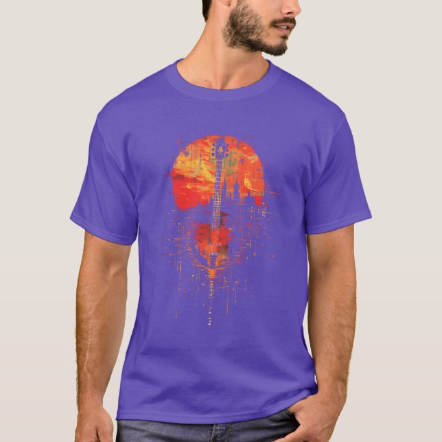 Camiseta Banjo Retrowave funny (Frente)