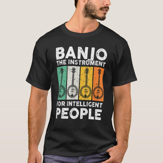 Camiseta Banjo The Instrument For Intelligent People Music (Frente)
