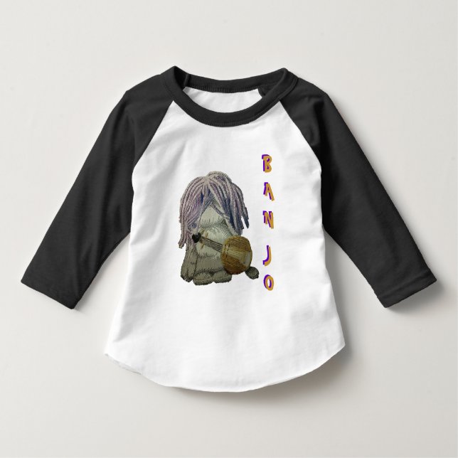 Camiseta Banjo Toddler Raglan (Frente)