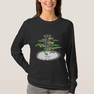 Camiseta Banjo Vine Flowers Vintage Música Acústica Artísti