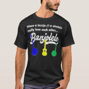 Camiseta Banjolele Banjo Ukulele Funny