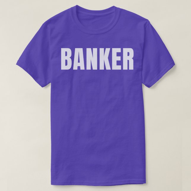 Camiseta Banker Funny Job Profissão De Aniversário Id (Frente do Design)