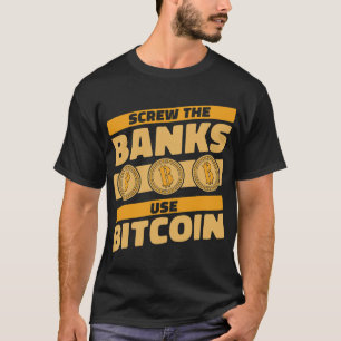Camiseta Banker Gifs Os Bancos Usam Bitmoney Blockchai
