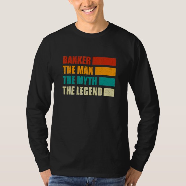 Camiseta Banker The Man The Myth The Legend Bookkeeper Cash (Frente)