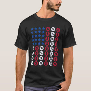 Camiseta Banker Usa Flag Accountants 4 De Julho Americano F