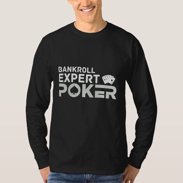 Camiseta Bankroll Expert Poker Player Terms & Strategy (Frente)