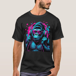 Camiseta Banksy BANKSY DJ Monkey Thinker