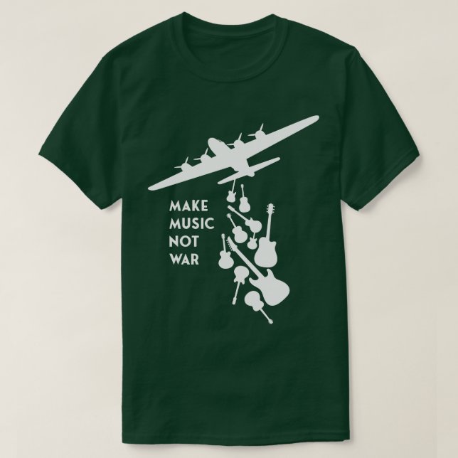 Camiseta Banksy Make Music NotWhite (Frente do Design)