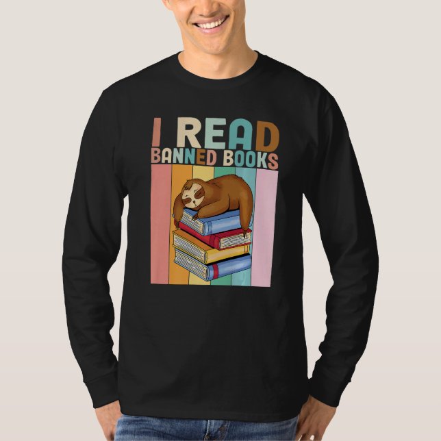Camiseta Banned Books Bookworm I Read Banned Books   (Frente)